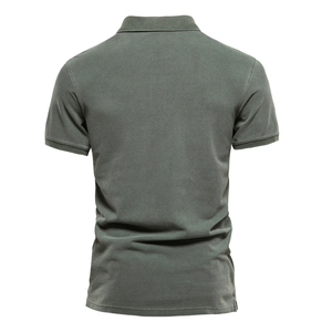 Polos respirants en tissu de coton de nouveau style pour hommes vêtements décontractés en gros polos à manches courtes élégants pour adultes - Product Image 3