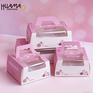 OEM Sturdy Paper Bakery <b>Box</b> With Built-In Liner For <b>Cake</b> Bread Pastries Desserts Takeaway <b>Gift</b> <b>Box</b> Custom design food <b>box</b> - Product Image 6