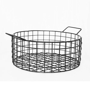 Cesta de alambre artesanal de calidad Superfina, organizador de almacenamiento de hierro de diseño único, decoración multievento, regalo de oficina - Product Image 6