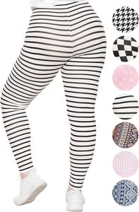 Femmes et grande taille Oh So Soft Knee & Full Length Leggings avec imprimés Tailles adultes S-7X 95% Polyester, tissu Spandex 5% - Product Image 4