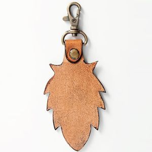 Hand Carved Tooled Leather Key Chains Cute Exotic Shape Leather Key Rings Tooled Leather Accessories Cute Key Chains for Unisex - Product Image 5