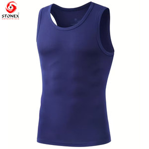 Camiseta sin Mangas Casual para Hombre, Chaleco Deportivo, Tela de Algodón Transpirable, Camiseta de Entrenamiento Ligera de Secado Rápido, Servicios OEM - Product Image 1
