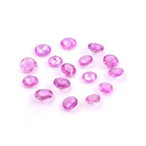 Natural Pink Sapphire Loose Gemstone 1ct Calibrated Rose Cut <b>Rounds</b> 3mm 4mm Various Including Brilliant Oval <b>Cushion</b> Pear Cut - Product Image 2