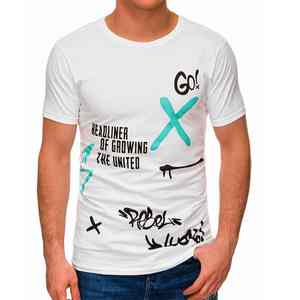 Camiseta Gráfica de Algodón Grueso Extra Grande Personalizada, Manga Corta, Tejido Sólido, Ropa Urbana Unisex - Product Image 1