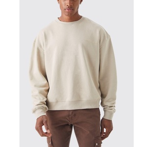 เสื้อยืดสเวตเชิ้ตแขนยาวผ้าฝ้ายโพลีเอสเตอร์สำหรับผู้ชายเสื้อสเวตเชิ้ตแบบสวมหัวแนววินเทจแฟชั่น - Product Image 4