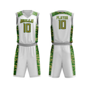 Ensembles d'uniformes de basketball respirants pour hommes à logo imprimé numériquement sur le devant, séchage rapide - Spandex/Nylon, sans manches, toutes saisons, vêtements de course - Product Image 5