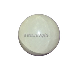 Supplier of White Selenite <b>Crystal</b> Gemstone Spheres | Polished White Selenite Spheres From Gujarat | White Selenite Spheres Sale - Product Image 1