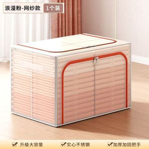 Waterproof Transparent Large Capacity Fabric Storage Box Foldable Home Organizer Supplier - Product Image 4