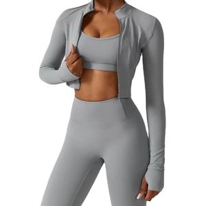 Ropa Deportiva de Secado Rápido y Transpirable para Mujer, Conjunto de Yoga de 3 Piezas, Fabricación Profesional, Ropa Deportiva sin Costuras para Gimnasio, Conjuntos de Yoga para Mujer - Product Image 4