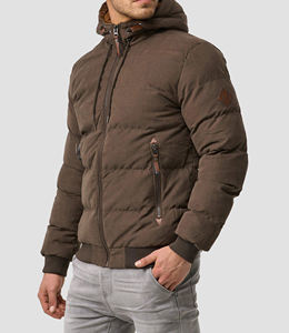 Veste matelassée imperméable à capuche en toile d'extérieur, épaisse, de qualité supérieure, pour l'hiver, vente en gros, veste de créateur pour hommes - Product Image 5