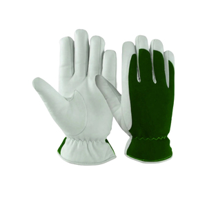 Guantes de cuero de construcción para conductor Puntada duradera con agarre Mecánica Antideslizante Grano suave Transpirable Fit Guantes de cuero para hombres - Product Image 5