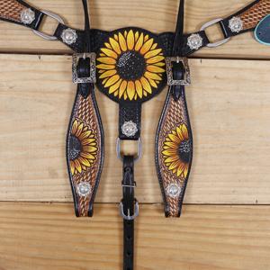 Best Selling Hand <b>Braided</b> Decorative Horse Tack Made by Genuine Leather Western Headstall and Breastplate - Product Image 5