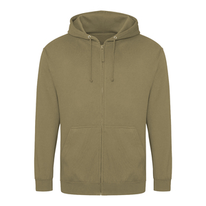 Sweatshirts à capuche zippés unis pour hommes adultes Sweatshirts à capuche respirants pour adultes avec un design et une taille personnalisés - Product Image 2