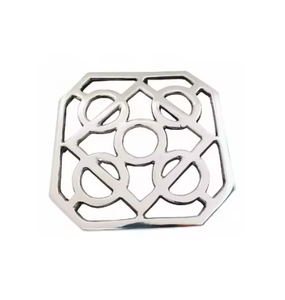 Dessous de plat de cuisine en aluminium fini argent Design moderne 2025 accessoires de table en métal décoratifs tendance pour une utilisation à la maison au restaurant - Product Image 1