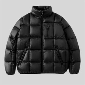 Parkas d'hiver épais et chauds unisexe Manteau rembourré surdimensionné avec patchwork à capuche Manteaux à bulles pour hommes et femmes en toile - Product Image 6