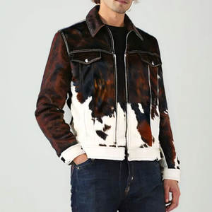 Veste en daim de cow-boy en laine intérieure respirante et lourde Marché Vente en ligne Prix pas cher Veste en cuir de vachette pour hommes - Product Image 6