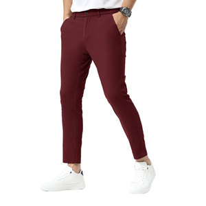 Pantalones Chinos para Hombre, Transpirables, Fáciles de Usar, Bolsillo Regular, Estilo Casual, Cierre de Botones, Cintura de Calidad, 100% Algodón - Product Image 1