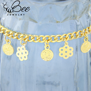 Chaînes de cheville tendance plaquées or 21 carats, élégantes et vintage, pour femmes, idéales pour mariages et occasions spéciales - Product Image 5
