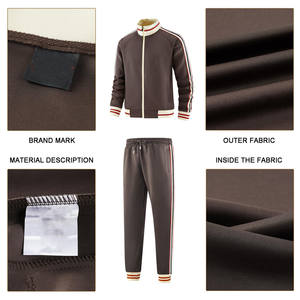 Survêtement de gymnastique d'entraînement de haute qualité Conception sur mesure deux survêtements de gymnastique de jogging pour hommes de 2 pièces - Product Image 6