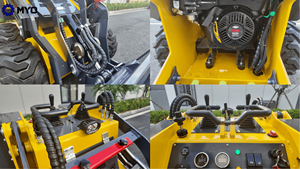 Nueva Minicargadora de Ruedas Diésel EPA de 1 Tonelada MYO con Emisión Euro 5, Sistema Hidráulico Lonking y 2 Años de Garantía - Product Image 6