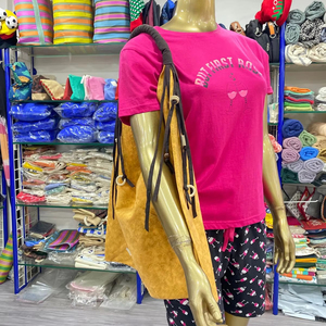 Sacs à main fourre-tout en coton avec décoration perlée Style lavé ombré Type de fermeture ouverte - Product Image 1