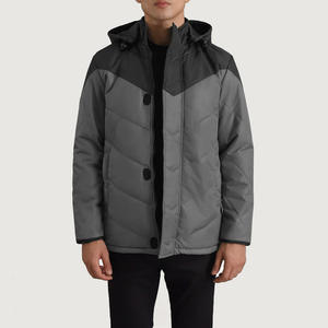 Veste matelassée streetwear personnalisée |   Manteau d'hiver chaud surdimensionné |   Veste matelassée isolée en gros - Product Image 3