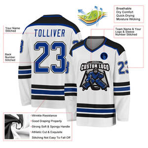 Best Quality Custom Breathable Ice Hockey Jersey Wholesale Fashion <b>Design</b> with Custom Logo Embroidery OEM <b>Service</b> - Product Image 3
