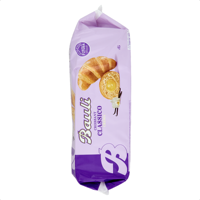 Croissant classique sucré Bauli 6x50g (300g) à la vanille, pâtisserie cuite - Certifié casher et HACCP, durée de conservation de 24 mois, fabriqué en Italie
