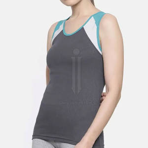 En stock Algodón Poliéster Hecho Mujeres Tank Tops Sin mangas Gimnasio Ropa Nuevo estilo Mujeres Tank Tops - Product Image 2