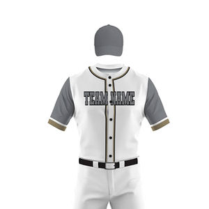 Logo personnalisé imprimé uniforme de baseball pour hommes nouveau design de bonne qualité uniforme de baseball pour hommes en couleur unie avec service OEM - Product Image 5