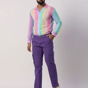 Men's High Waist <b>Cargo</b> Pants Premium Quality with Stylish High Street Design Trendy Plain Color Selling Article in the Market - Product Image 5