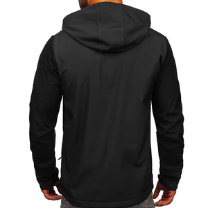 Vente en gros de vestes softshell de pluie de course légères de qualité supérieure pour hommes, support respirant et coupe-vent en toile respirante sur le devant - Product Image 1