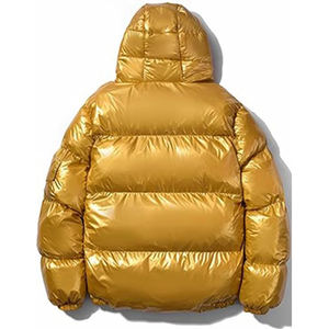 Chaqueta de Invierno Acolchada OEM para Hombre, Tejido Reflectante de Alta Calidad, Estampado Personalizado, Capucha con Cuello, Resistente al Viento, Cálida, para Senderismo al Aire Libre - Product Image 2