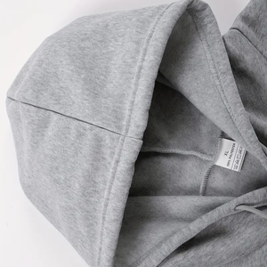 100% Cotton <b>Men's</b> Hooded Sweatshirt Solid Color Pullover Top for Spring Autumn & Winter Casual Sports <b>Hoodie</b> - Product Image 3