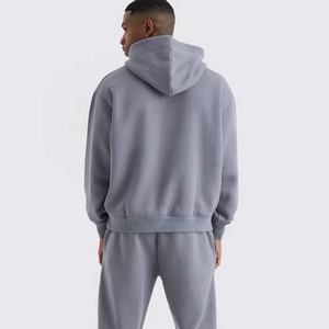 Hooded Fleece Custom Joggers Training Tracksuits Men Unisex <b>Sweat</b> Suit High Quality Oversized Casual <b>Set</b> Wholesale - Product Image 5