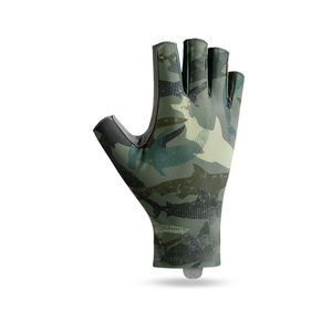 Gants de vélo demi-doigts personnalisés, respirants et de sécurité pour les sports de plein air, en cuir avec impression par sublimation - Product Image 2