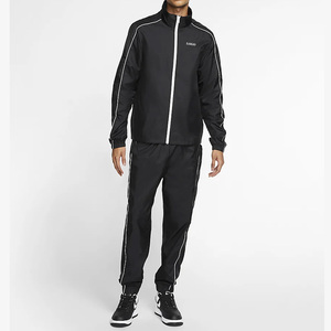 Ensemble de survêtement à rayures avec logo et motifs personnalisés pour hommes / Prix de gros Service OEM Manches longues Vêtements décontractés Coupe ample - Product Image 1