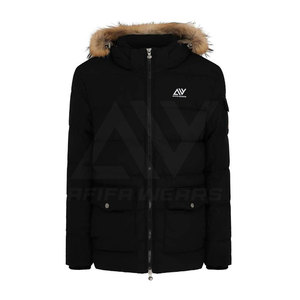 Chaqueta Acolchada Personalizada de Alta Calidad al por Mayor, Ligera, Impermeable, con Cuello Alto, Capucha, Transpirable, Rellena de Algodón - Product Image 1