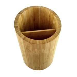 Porte-ustensiles pratique en bambou naturel avec design à immersion pour une organisation facile et un accès facile aux ustensiles de cuisine fréquemment utilisés - Product Image 3