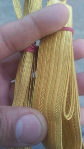 เชือกถักโครเชต์แบบ WOK สำหรับตกแต่งรองเท้า กระเป๋า งานฝีมือ สีเงิน สีทอง ทำจากผ้าฝ้าย 100% รับสั่งทำ - Product Image 6