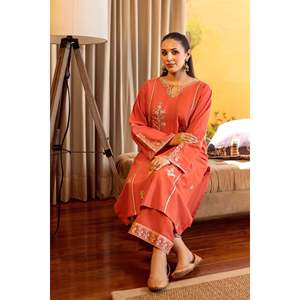 URGE 2-PC Lawn Embroidered Shirt and Trouser <b>Set</b> for Spring/Summer-BIC-211 - Product Image 6