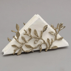 Porte-serviettes de luxe de forme carrée avec poids en aluminium, nouveau design, porte-serviettes pour hôtel et restaurant, décoration de table - Product Image 5