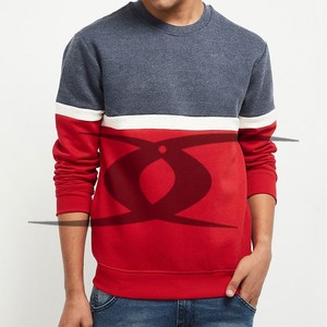 Sweat-shirt à col rond vierge en molleton de coton 100% à logo personnalisé pour hommes, vêtements de rue thermiques à épaules tombantes pour l'hiver - Product Image 1
