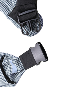 Porte-bébé en coton et lin bleu OEM, respirant, pour l'été, vente en gros - Product Image 4