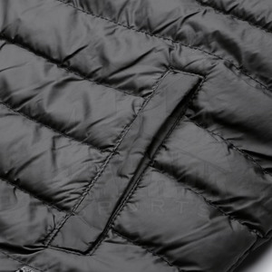 Veste matelassée unie pour homme, col montant, respirante, en nylon/polyester, coupe-vent, décontractée, style urbain, vente en gros - Product Image 5