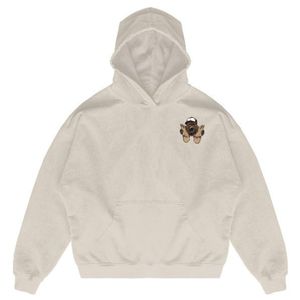 Sweat à capuche personnalisé lavé à l'acide 450 GSM poids lourd lavage de pierre sunfaded Look No String peinture en détresse - Product Image 6