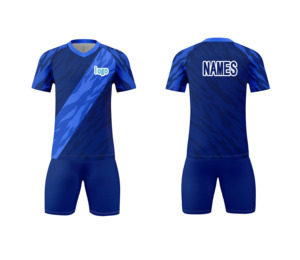 Grosir Set pakaian olahraga pria Breathable poliester 100% Set pakaian sepak bola Logo kustom dengan layanan OEM - Product Image 3