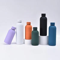 Bouteille isotherme sport en acier inoxydable à double paroi, à col étroit, 25 oz, avec logo personnalisé, pour la salle de sport