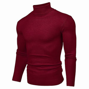 New best hgih quality Maroon Color Men's Sweatshirts for Workout Breathable and Quick Dry Custom Men's Slim Fit Sweatshirts - Product Image 1