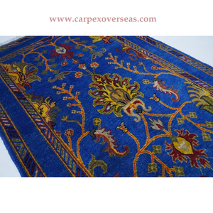 Latest Design Afghan Floral Style Handmade Rug For Home Living Area Custom Size Stain Resistant Best For Gifting - Product Image 4